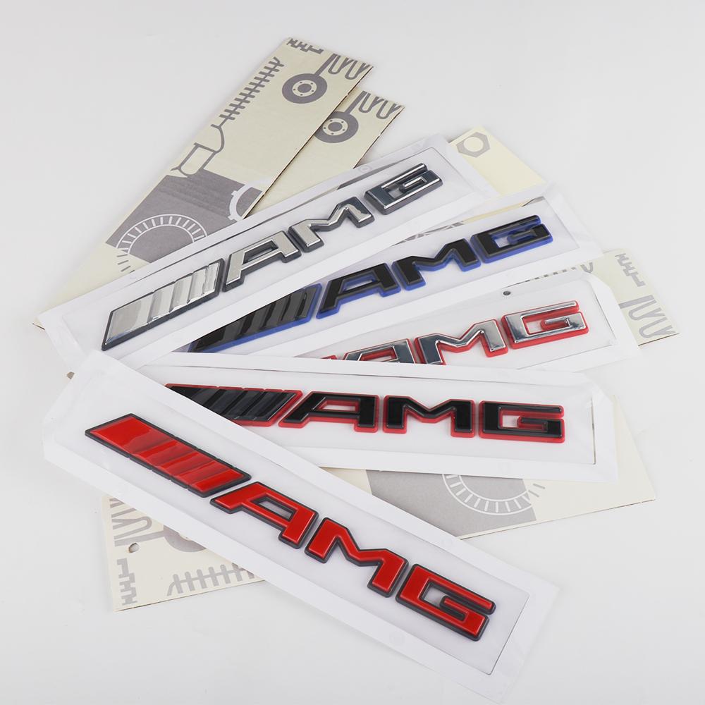 GLC GLB 1pc 3D ABS Car Rear Trunk Badge Decal Letters Sticker For Mercedes Benz AMG A B C E G CLA C63 C63S E53 GT SLK Auto Acce