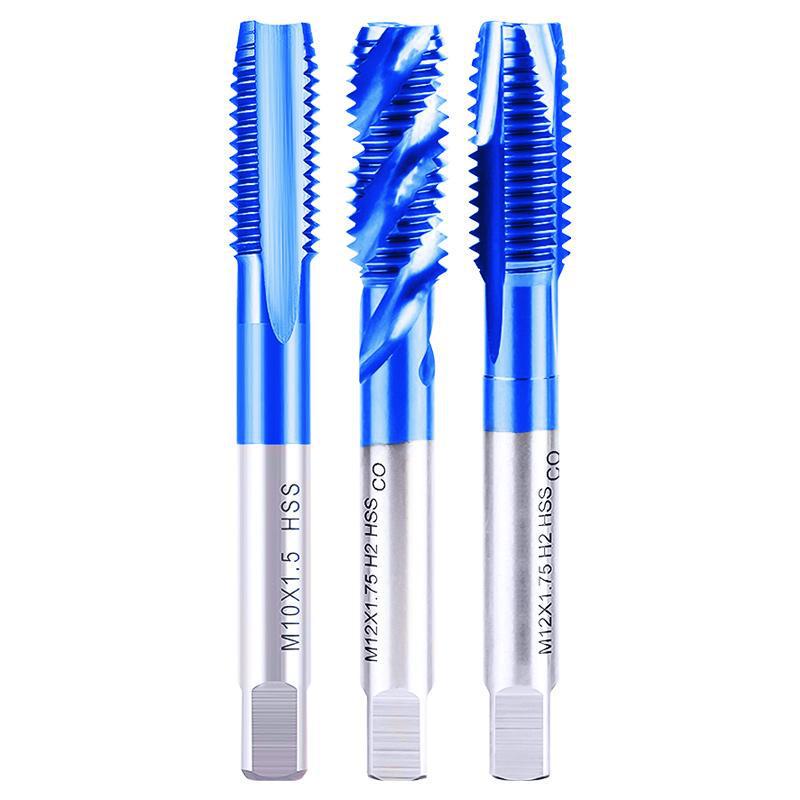 KT Blue Nano Cobalt Machine Spiral Tap Drill Bit for Stainless Steel (M3-M8)