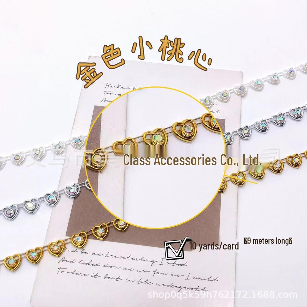 Gold and Silver Rhinestone Trim: Hand-stitched Ethnic Jingpo Miao Lace for DIY Clothing Accessories