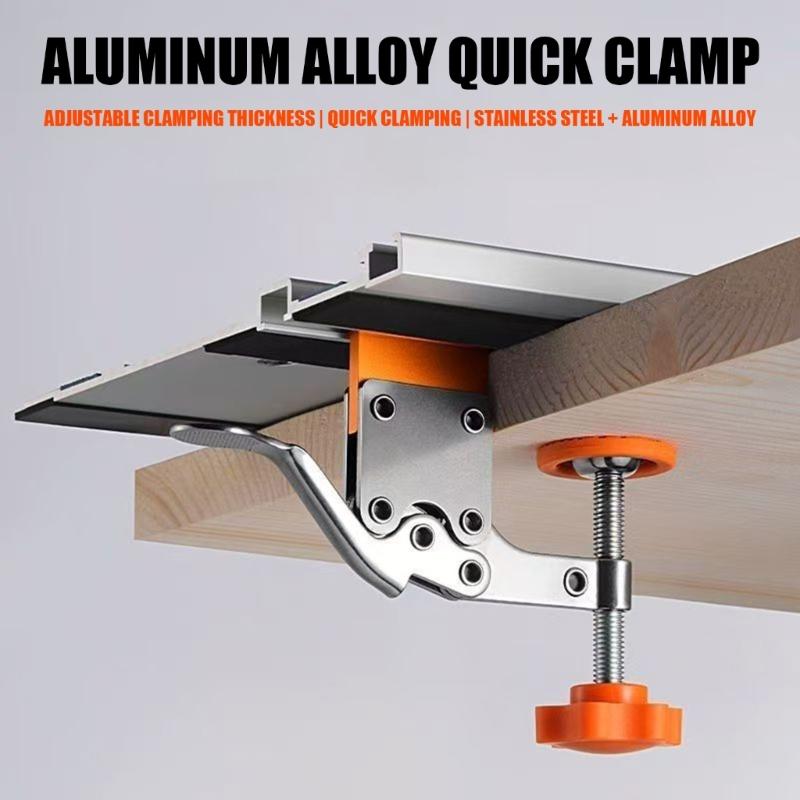 Heavy Type Aluminum Woodworking Clamp Fixers Convenient Installation Thick Positioning Clip Fixing Fixture