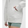 Lululemon Scuba Oversized Funnel Neck Half Zip  Long Heathered Core Ultra Light Grey