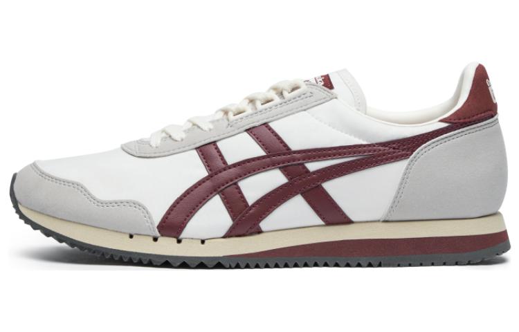 Heren Sneakers Onitsuka Tiger Dualio Marathon Hardloopschoenen 'Wit Grijs Bordeaux Rood' 39.5 gray