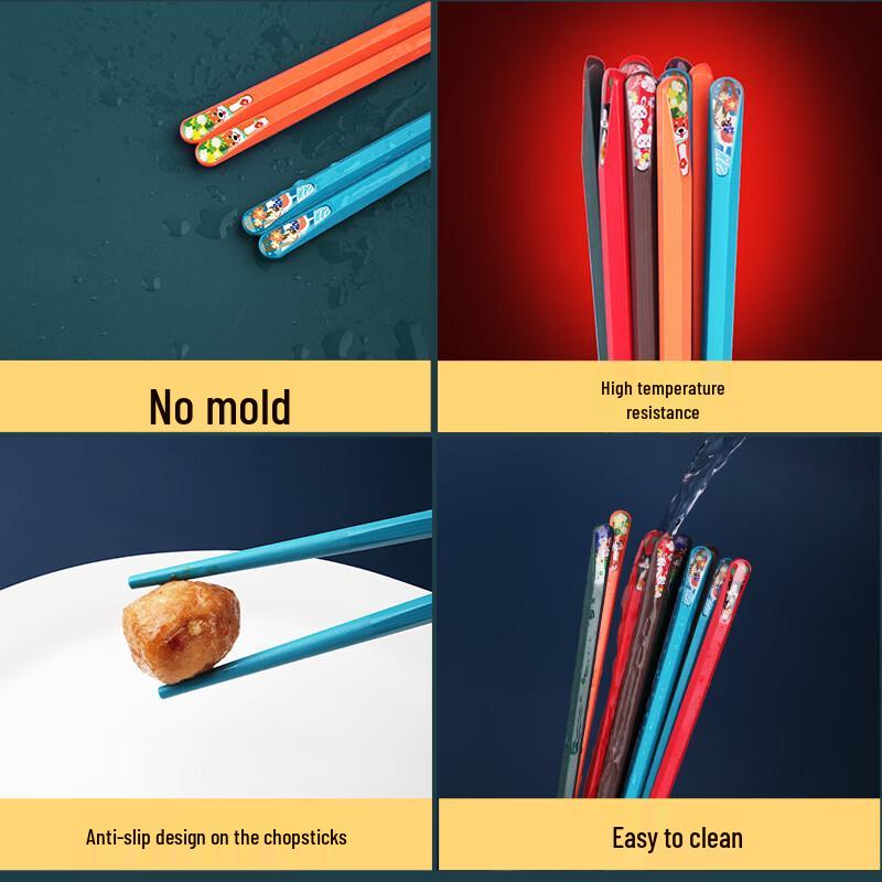 Ru Han Colorful Animal Pointed Sushi Chopsticks