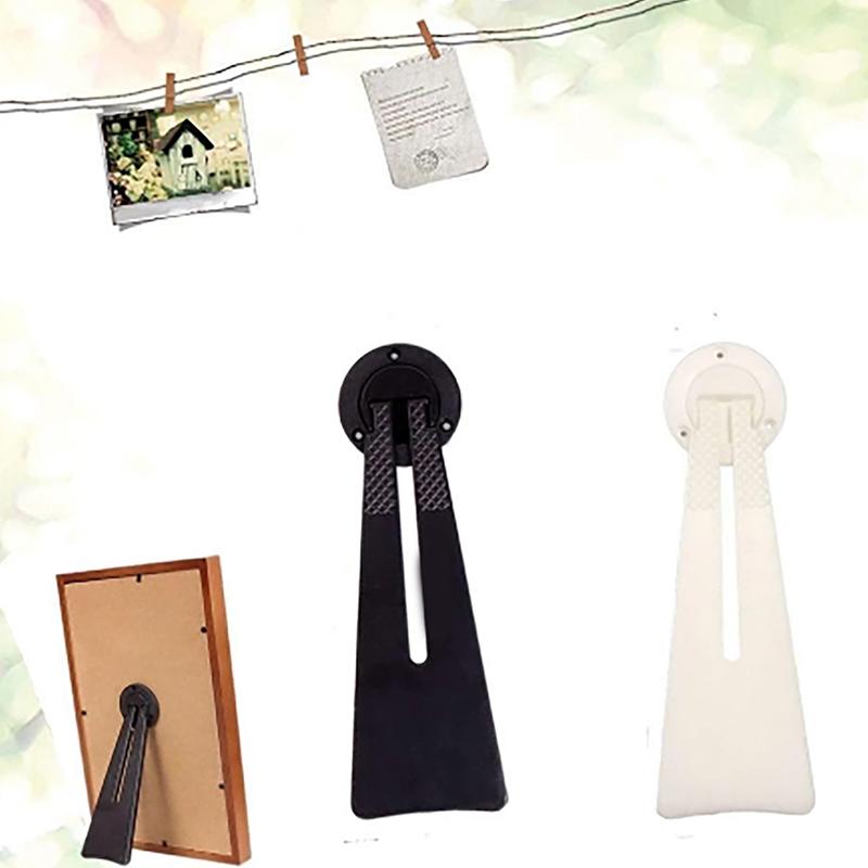 10 Stück Kunststoff Bilder Fotorahmen Spiegel Display Staffelei Rückwand Rückwand Halter Sockel Halterung Aufstellbein Heimdeko