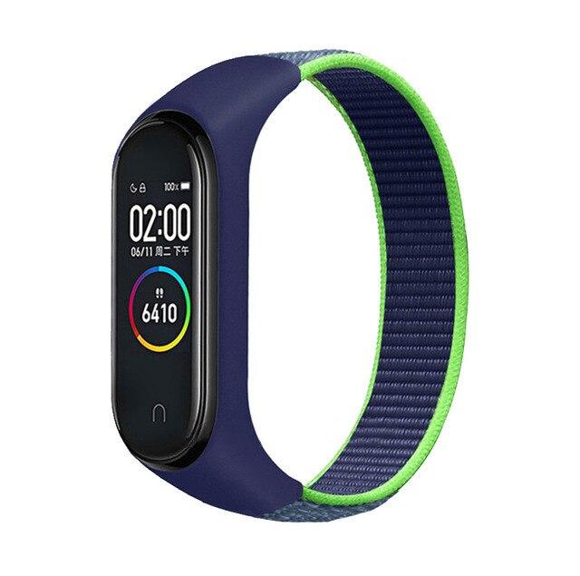 Xiaomi Mi Band 5 4 3 için Değiştirilebilir Bileklik Naylon Kayış Bilek Spor Bilekliği Mi Band 4 5 Miband 4 3 5 Band4 Akıllı Saat Kayışı