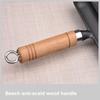 Baking Mold Food Tool Cast Iron Pre-Seasoned Grilled Sausage Pot with Wooden Handle Sausage Fry Pan Hot Dog Baking Steaming Tool