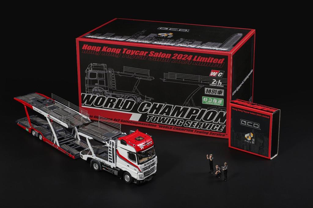 Gaincorp Products 1/64 Wei Chuan Mercedes-Benz Trailer + Figure Set (Finished) KS-069-413