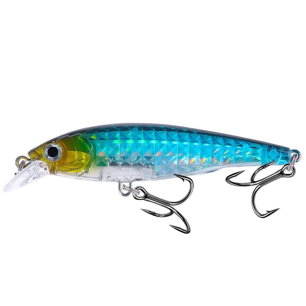 Pływający Jerkbait Minnow z Kryształową Sztuczną Przynętą Przynęty na Okonia Pstrąga Wobler do Akcesoriów Wędkarskich Top Water Minnow