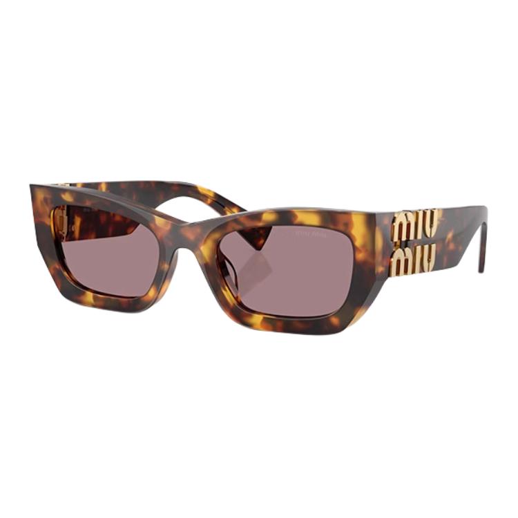 

Miu Miu Logo Mirrored Frame Irregular Sunglasses Women sunglasses Tortoise SUM09WS-14L20I53 Eyeglass Case/Pouch+Box