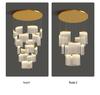 Duplex Large Modern Chandelier for Luxury Villa, Creative Living Room, Hotel Lobby, Sales Office, Loft, and Staircase.