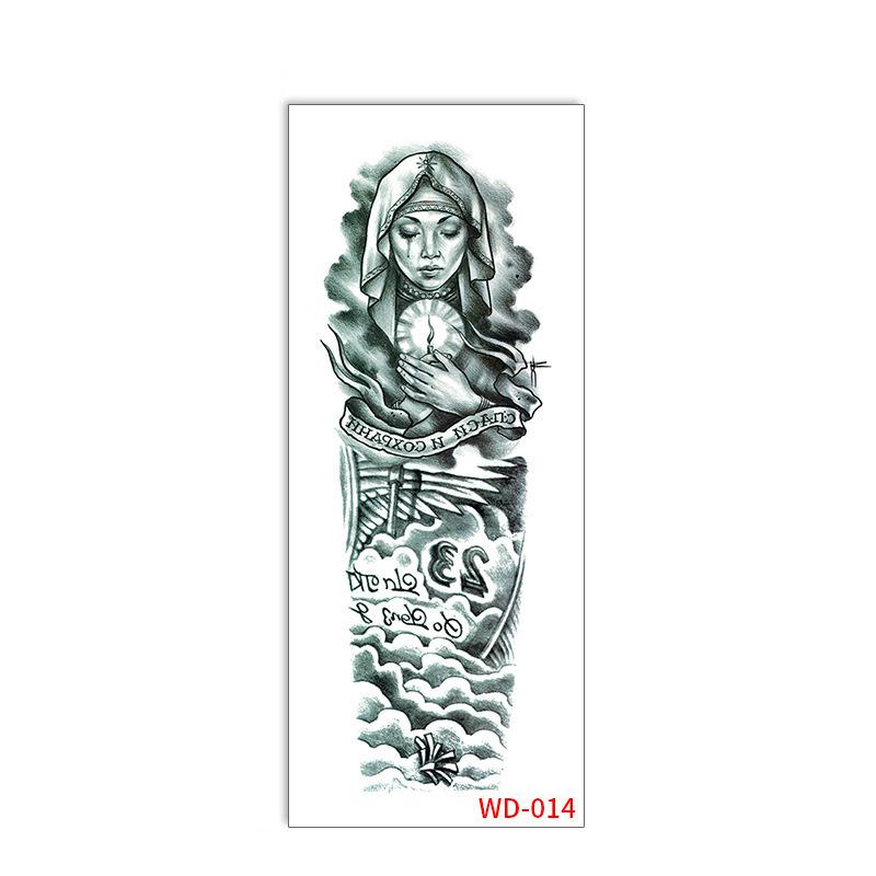 Adesivo Tatuaggio Braccio Intero Impermeabile Sudore Fiore Braccio Maschile e Femminile Braccio Tatuaggio Temporaneo Adesivo Tatuaggio