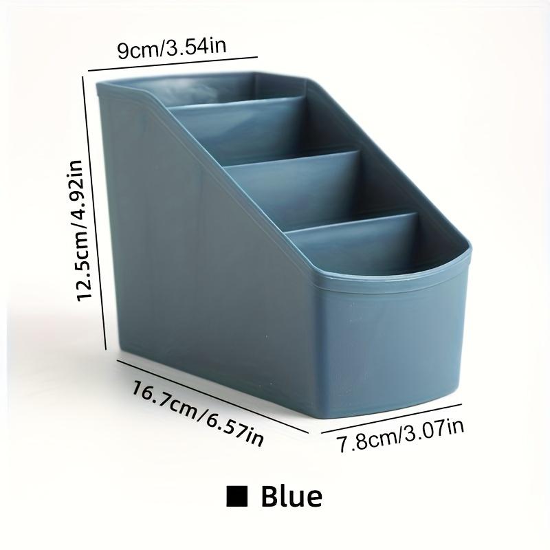 

Desktop Storage Box Living Room Remote Control Storage Box Small Cosmetics Stationery Sundries синий