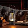 Retro LED Camping Lantern Portable Vintage Hurricane Lamp Warm Light with Handle for Outdoor Hiking Tent Table Home Decor