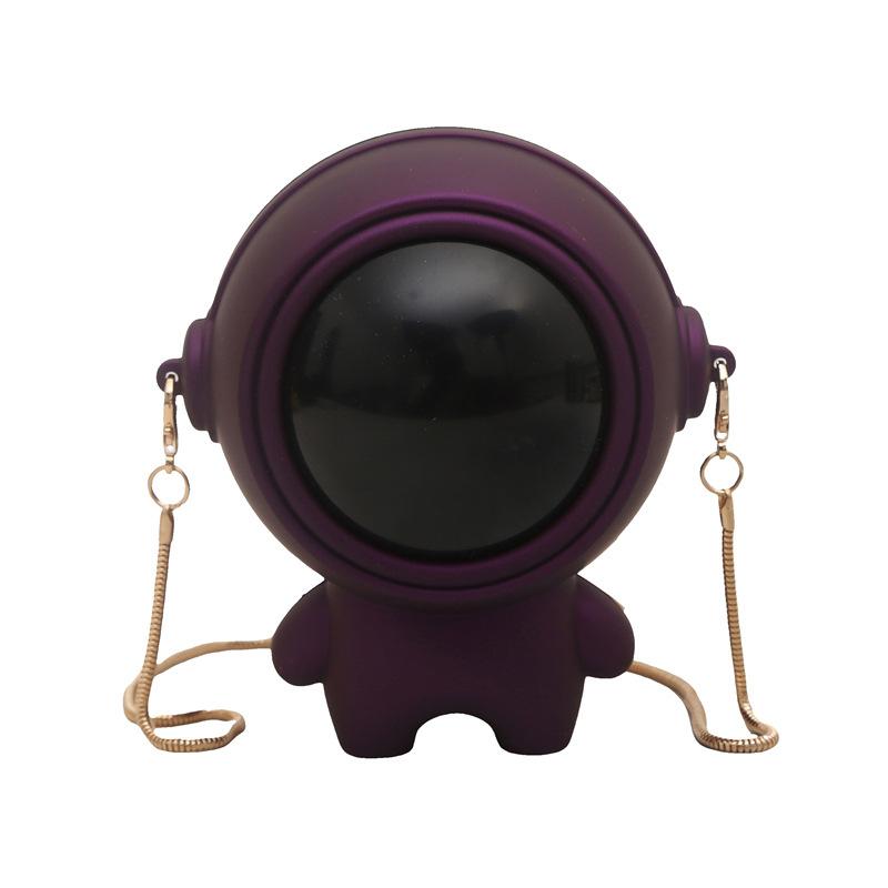 Personality Funny Astronaut Bag 2025 New Fashion Box Bag Women's Versatile Candy Color Messenger Small Round Bag