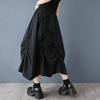 Plus Size High Waist Black Vintage Summer Casual Loose Long for Woman Skirts Womens Skirt