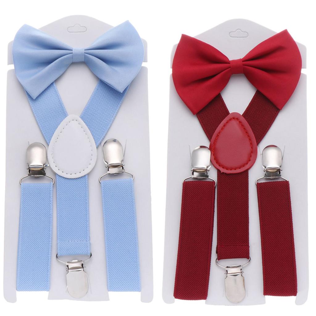Baby Hair Bow Set Kids Suspenders Printed Bow Tie Cow Tie Belts Elastic Braces Baby Hair Bow Set Kids Suspenders Printed Bow Tie Cow Tie Belts Elastic Braces