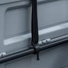 Carrellino per Bici con Scatola Portaoggetti Rimovibile e Pieghevole da 65L, Riflettori di Sicurezza, Max. Carico 40KG, Grigio