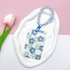 Sweet Floral Card Protective Sleeve Neck Strap Lanyard Card Holder Cute Card Case  ID/Bus/Bank Card