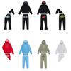 SYNAWORD Hip Hop Streetwear Oversized Fleece-Lined Hoodie Jogger Set Men Casual Wear