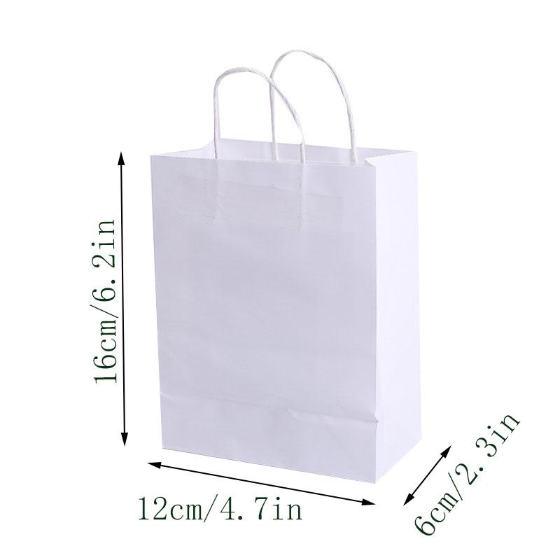 10PCS Gift Bags for Halloween Party Recyclable Bags for Christmas Wedding Birthday Kraft Paper Shopping Bags Grocery Bags