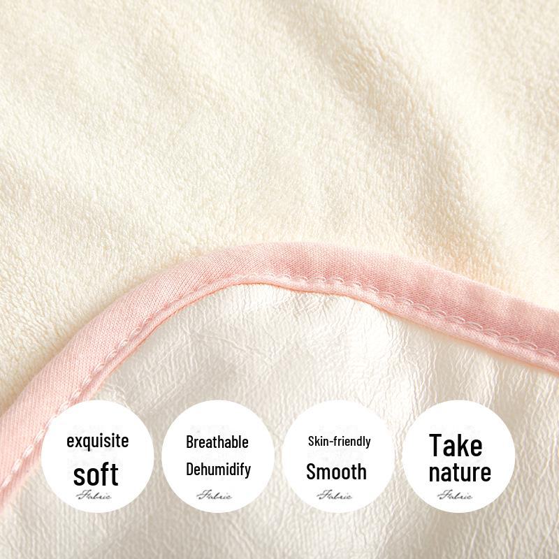 Salopete pentru bebeluși din lână corali impermeabile și respirabile - Salopetă absorbantă cu buzunar pentru orez