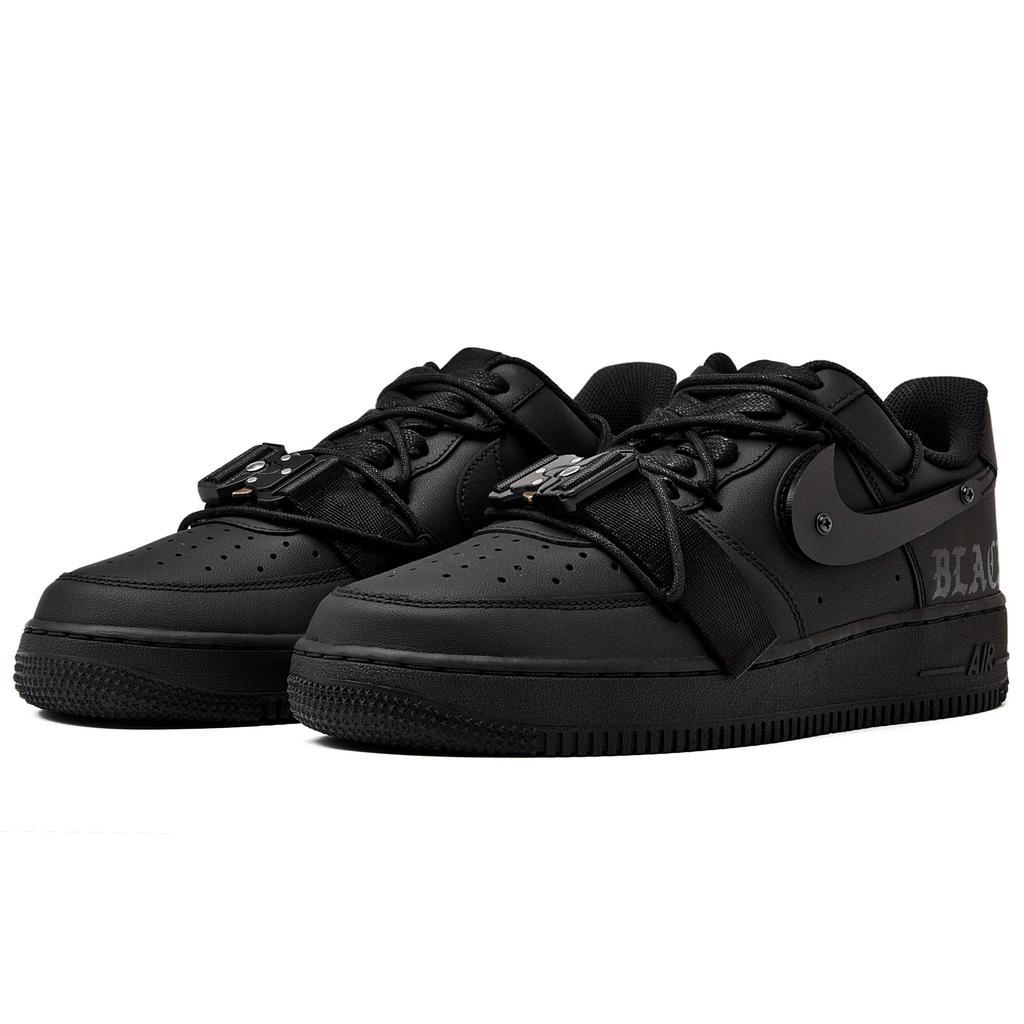 Nike Air Force 1 Low top Skateboard Shoes Unisex Pure Black CW2288-001(Team55-3DS-BOX)