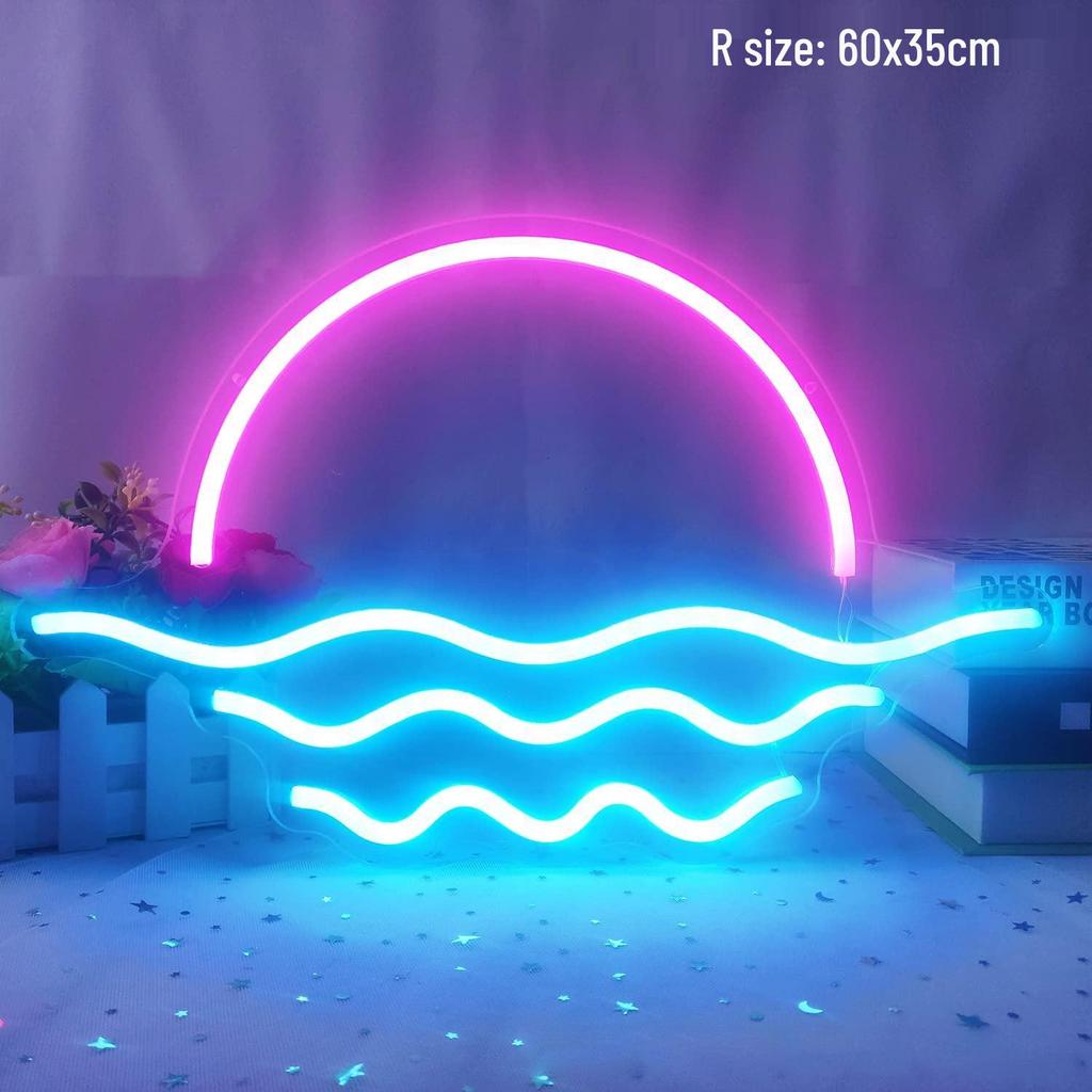 Creative Cross LED Neon Light for E-sports & Bedroom Decoration - Wall Hanging Sign for Bar & Room Atmosphere