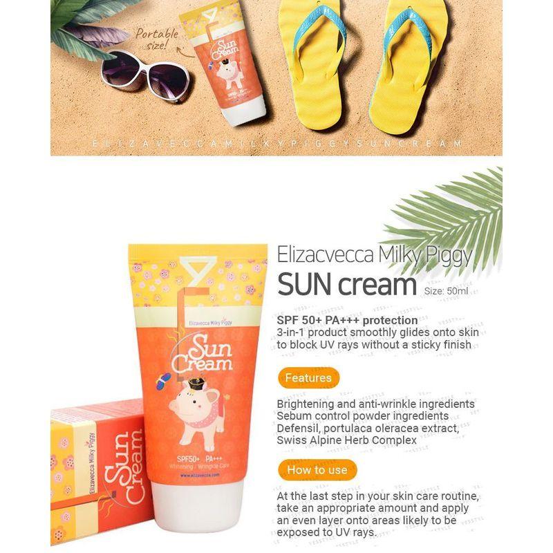 Elizavecca - Milky Piggy Sun Cream SPF50+ PA+++