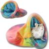 Interaktiver Meerschweinchen-Schlafsack mit Fleece gefüttert Hamster-Versteck Gemütliches Baumloch-Nest Kleines Kaninchen