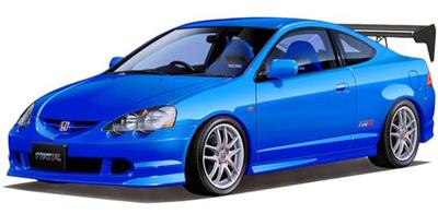 1/24 Inch Up Series No. 330 Honda Integra Type R (with GT/W Wing) Plastic Model
