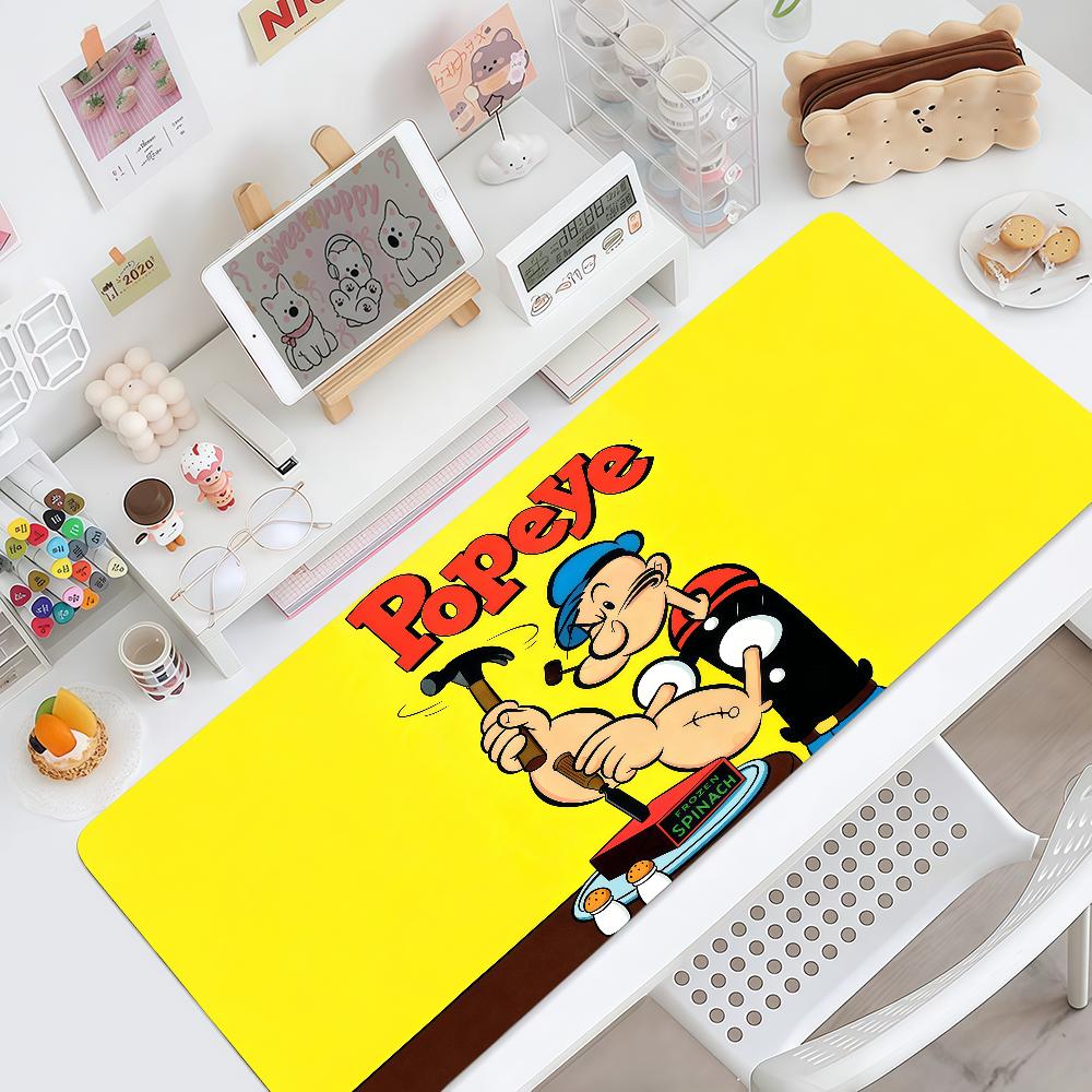 Mouse Pad MousePad Non-slip Lockedge Office Student Gaming Thickened Large P-Popeye Writing Cartoon Pad Cushion