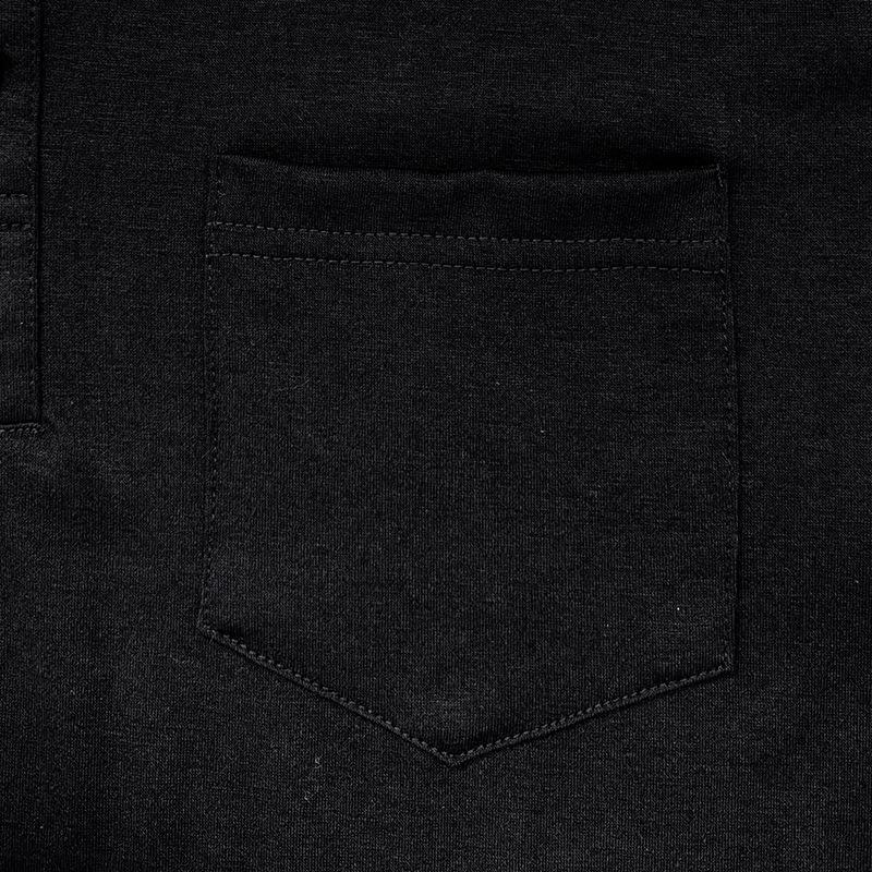 Autumn and Winter Solid Color Fashion Long Sleeve Lapel T-shirt Men's Polo Shirt Base Shirt Top