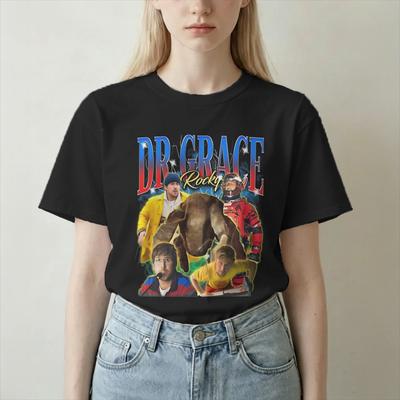 Dr Grace Rockys Project Hail Mary T Shirt Unisex Unisexs Pure Cotton Vintage TShirt Crew Neck SciFi Meme Tee Shirt Tops Graphic