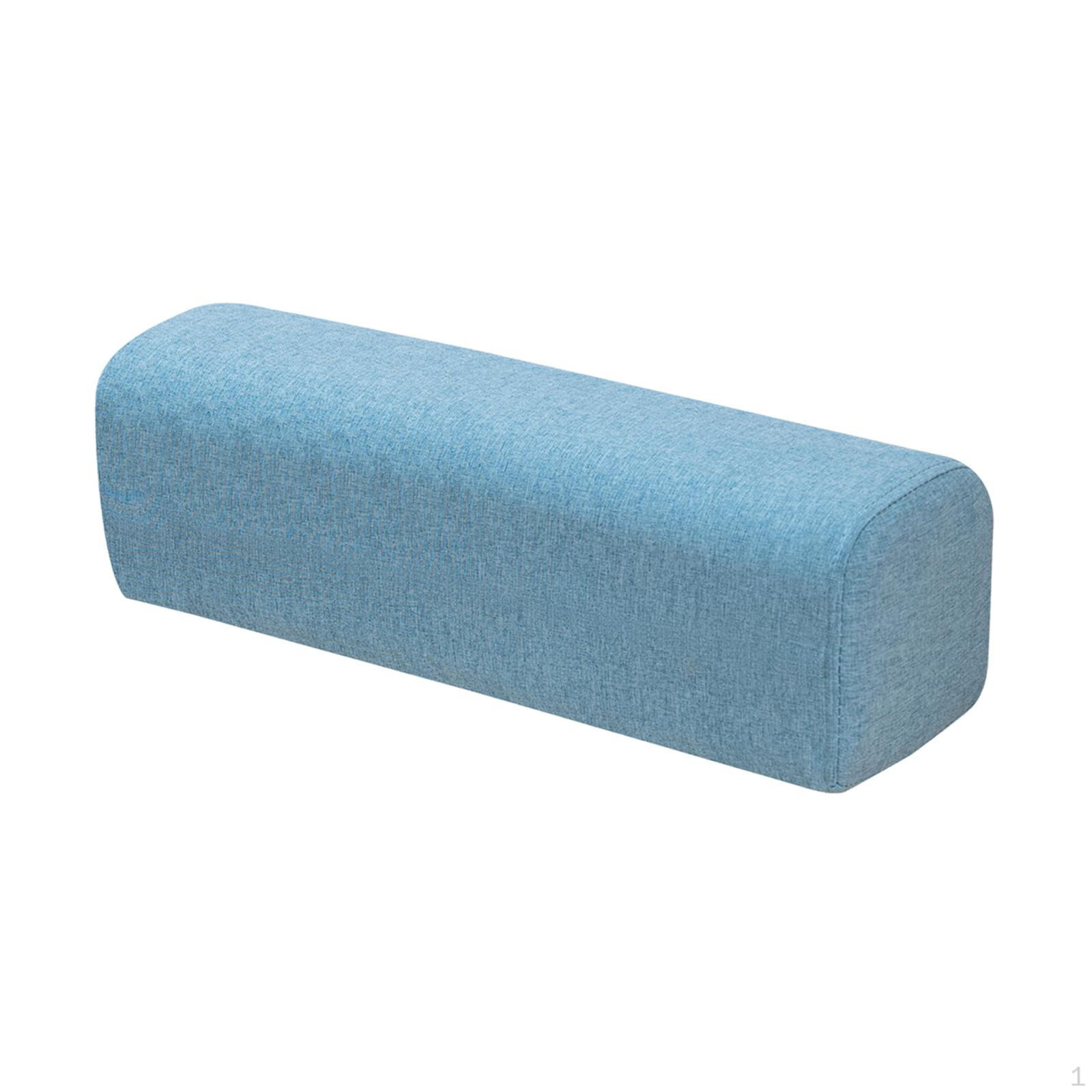 

Couch Arm Rest Bolster Elbow Support Pillow High Density Foam Armrest Pad Bedroom Bed Home Living Blue