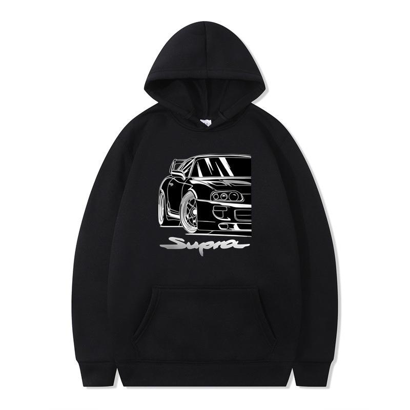 

Новый мужской повседневный свитер, Осенний свитер Header D Racing с капюшоном S чёрный