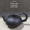 Special Clearance: Black Pottery Teapot Set - Japanese Retro Coarse Ceramic, Anti-Scald, Side Handle, Kung Fu Style