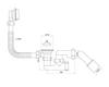 Bathtub Siphon With Metal Strainer And Stopper