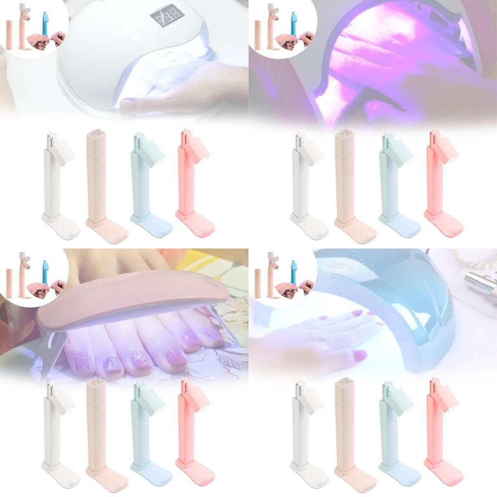 Compact Portable Nail Lamp With Focused Drying Power Perfect For Quick Nail Treatments