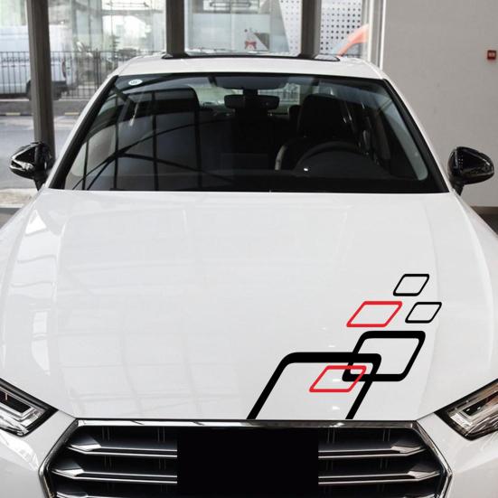 2Pcs Car Decal Geometric Figure Fine Workmanship Irregular DIY WRC Car Vinyl Decal for SUV