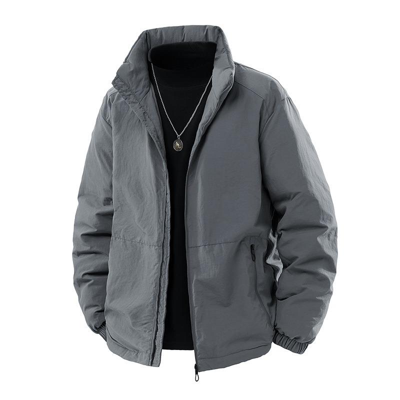 % White duck down jacket men's winter new business winter loose stand-up collar casual jacket