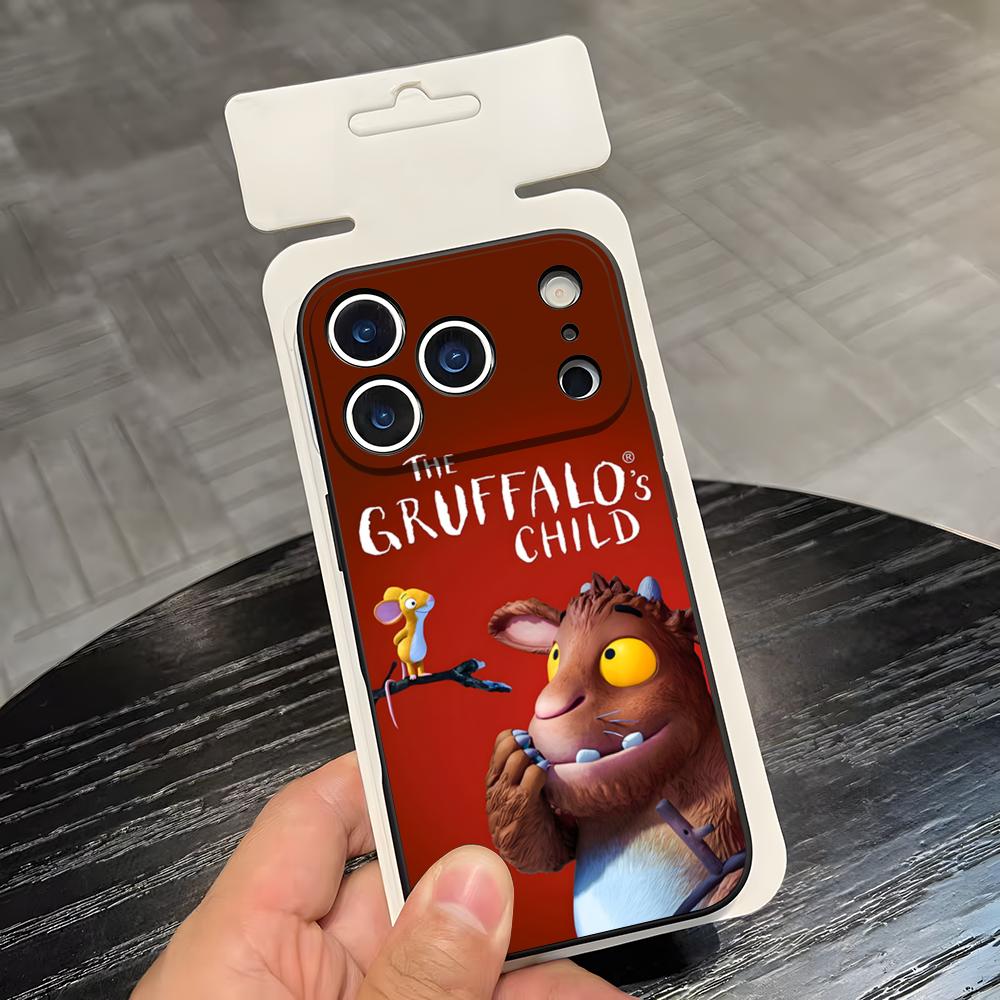 T-The G-Gruffalo Phone Case For IPhone 17 Air 16 E Pro Max 15 14 13 Mini 12 Pro 11 Max Plus Black Soft Shell