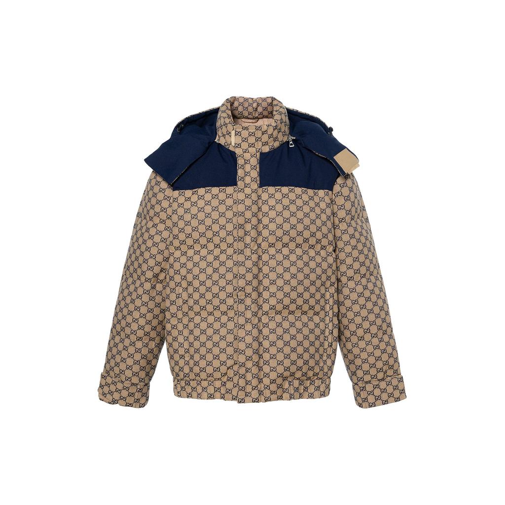 Gucci Gg Canvas Goose Down Jacket 715535-Z8A52-9120