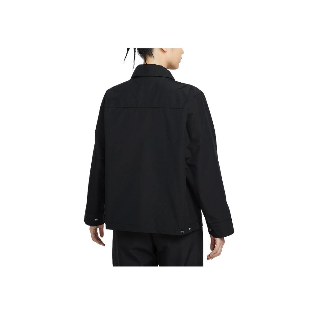 Nike Sportswear Everything Woven Soft Comfortable Breathable Work Jacket Women Jacket Black HJ1008-010