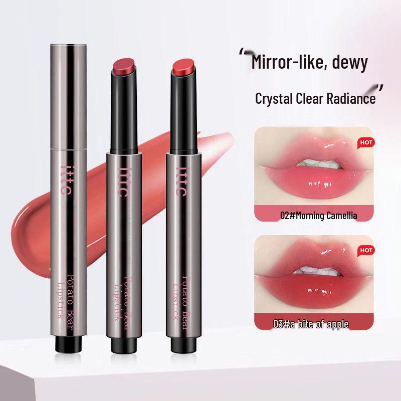 ITTC Dewy Solid Lip Gloss: Moisturizing, Nourishing, Whitening, Long-lasting, Mirror-like Translucent Plump Jelly Finish.