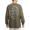 Nike Devin Booker Minimalist Pullover Crew Neck Long Sleeve T-Shirt Men Tops Medium-Olive HJ3345222