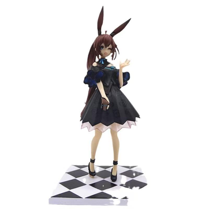 20cm Arknights Amiya Kawaii Standing Posture Action Figure PVC Model Statue Toy Doll Desk Decor Collection Gifts