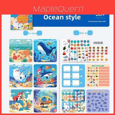 Water Painting Book For Kids With Ocean Animals Reusable Waterbased Art For Early Learning And Creativity