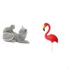Cat Bird Sculpture Tabletop Ornament Art Crafts Decorative Figurine Animal Statue for Bedroom Living