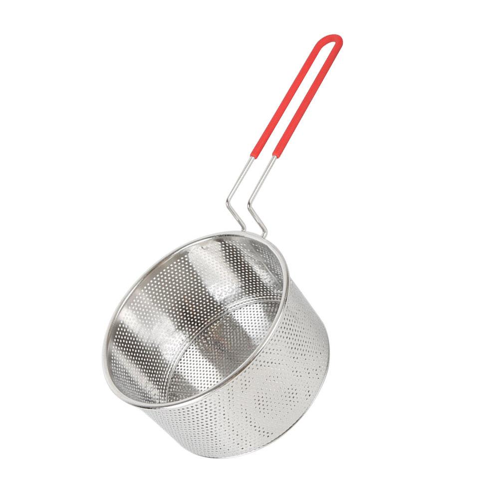 16cm Edelstahl Schaumlöffel Siebkorb für Nudeln, Frittiertes Essen, Hitzebeständig, Ergonomisch