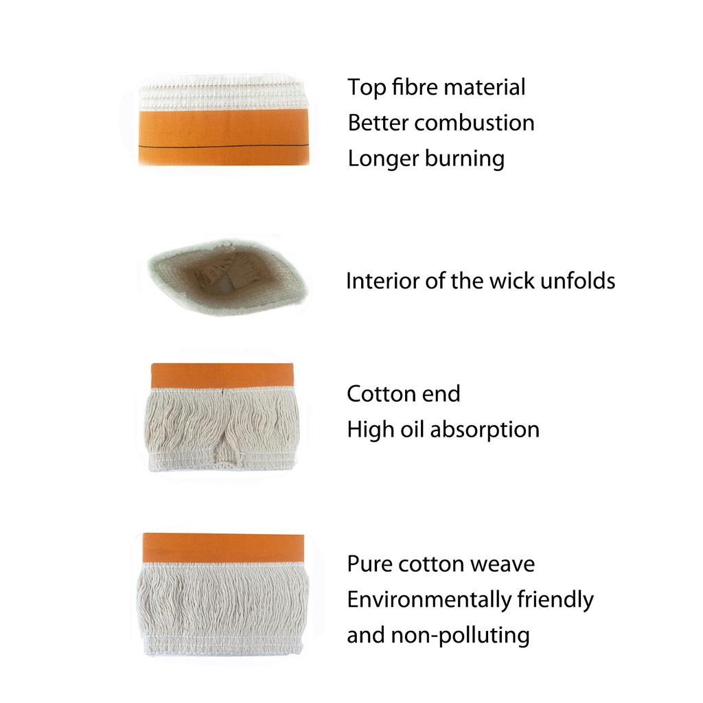 Petroleumkocher Docht Mehrzweck Baumwolle Brennöfen Kern Rauchfrei Petroleumlicht Kern Öllampe Kerne für Outdoor